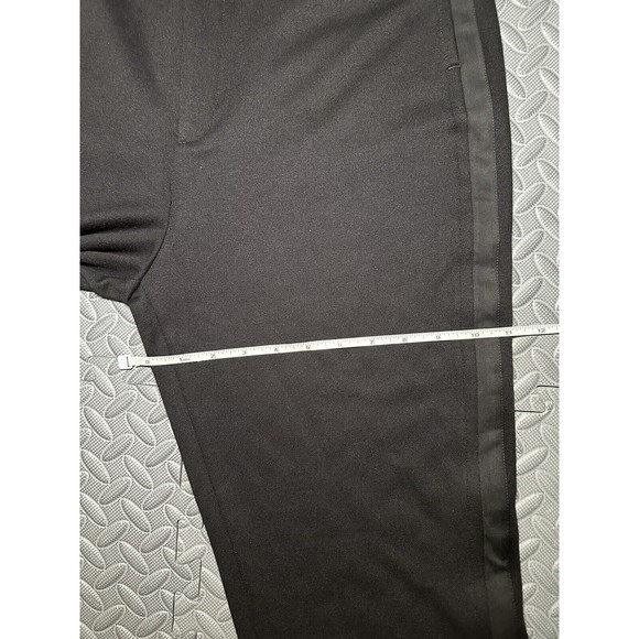 NEW rag & bone Joan Slim Fit women's black Slit cuffs stripe Pants 52%cotton L - Picture 8 of 11